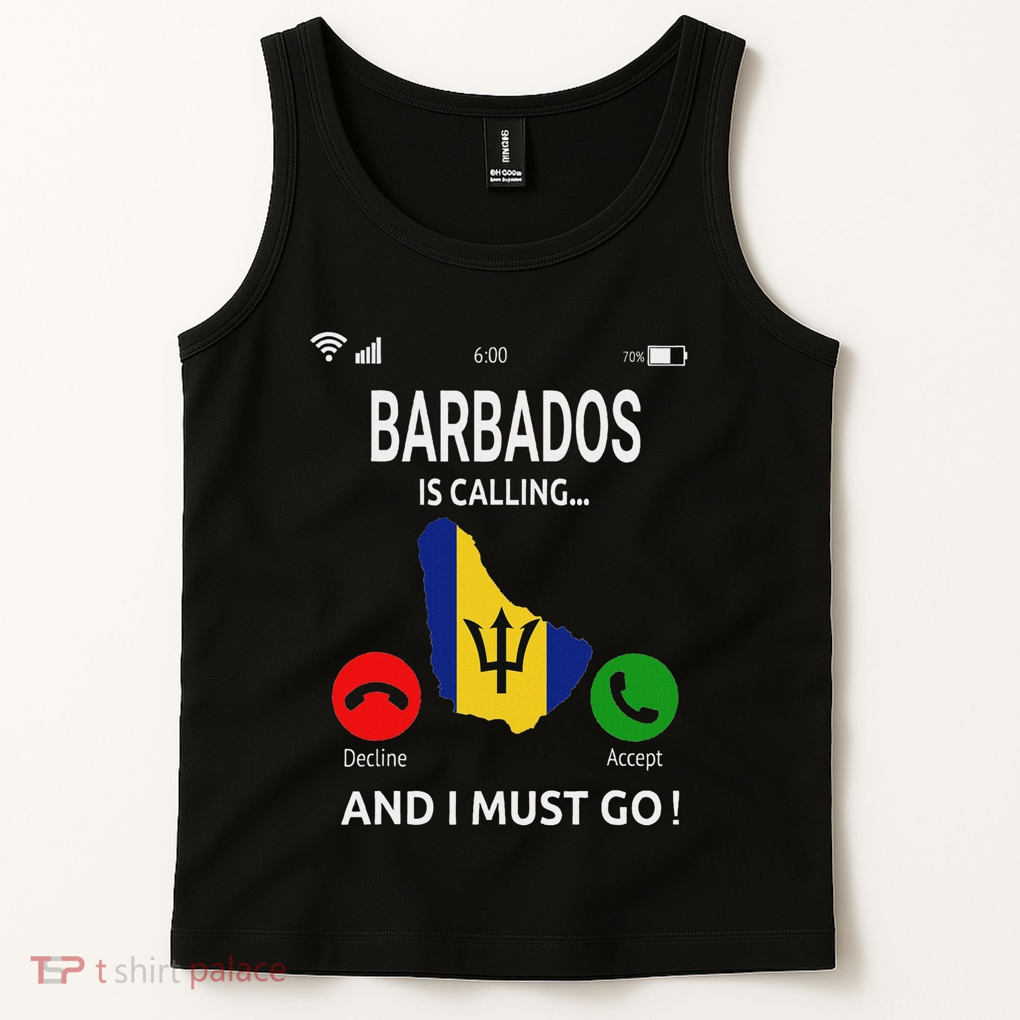 Barbados Is Calling Barbados Flag Vacation Barbados Tank Top