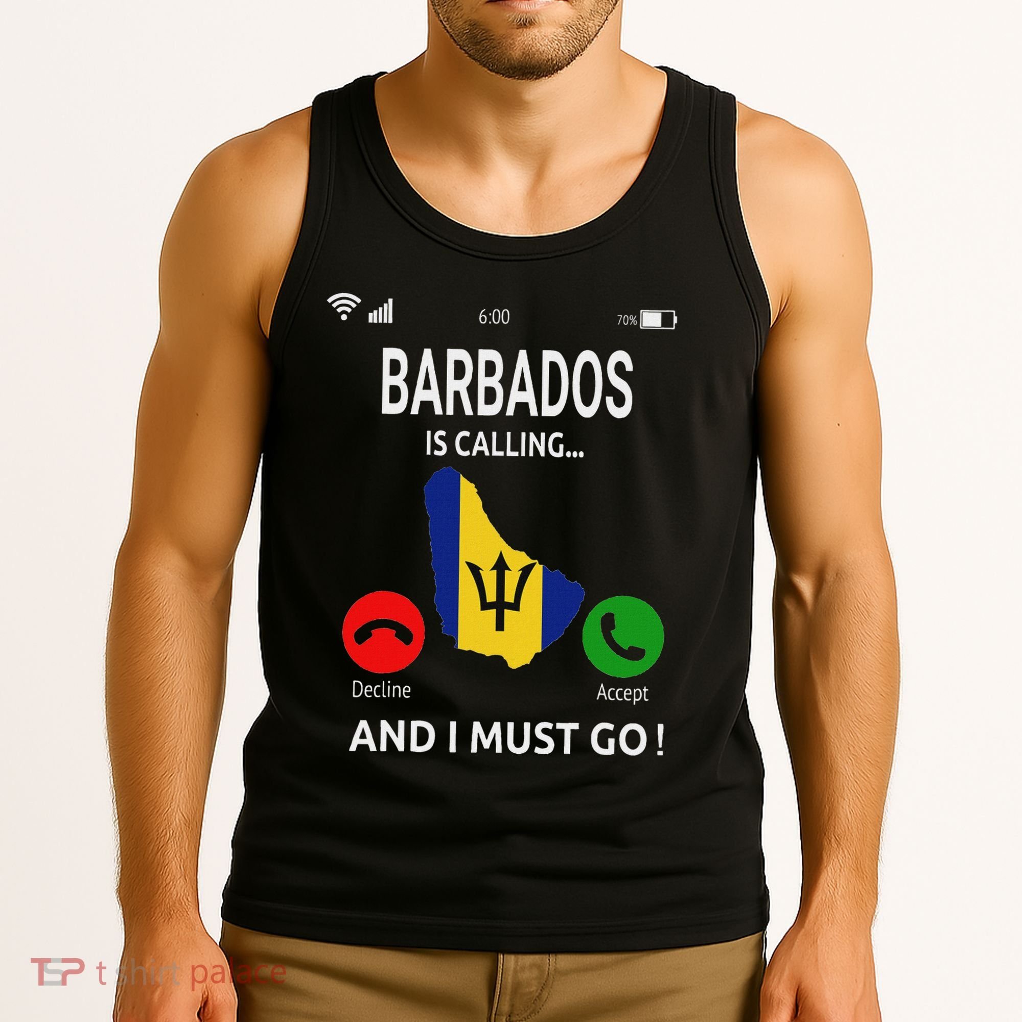 Barbados Is Calling Barbados Flag Vacation Barbados Tank Top