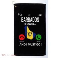 Barbados Is Calling Barbados Flag Vacation Barbados Golf Towel thumb 0