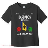 Barbados Is Calling Barbados Flag Vacation Barbados Toddler T-Shirt thumb 0