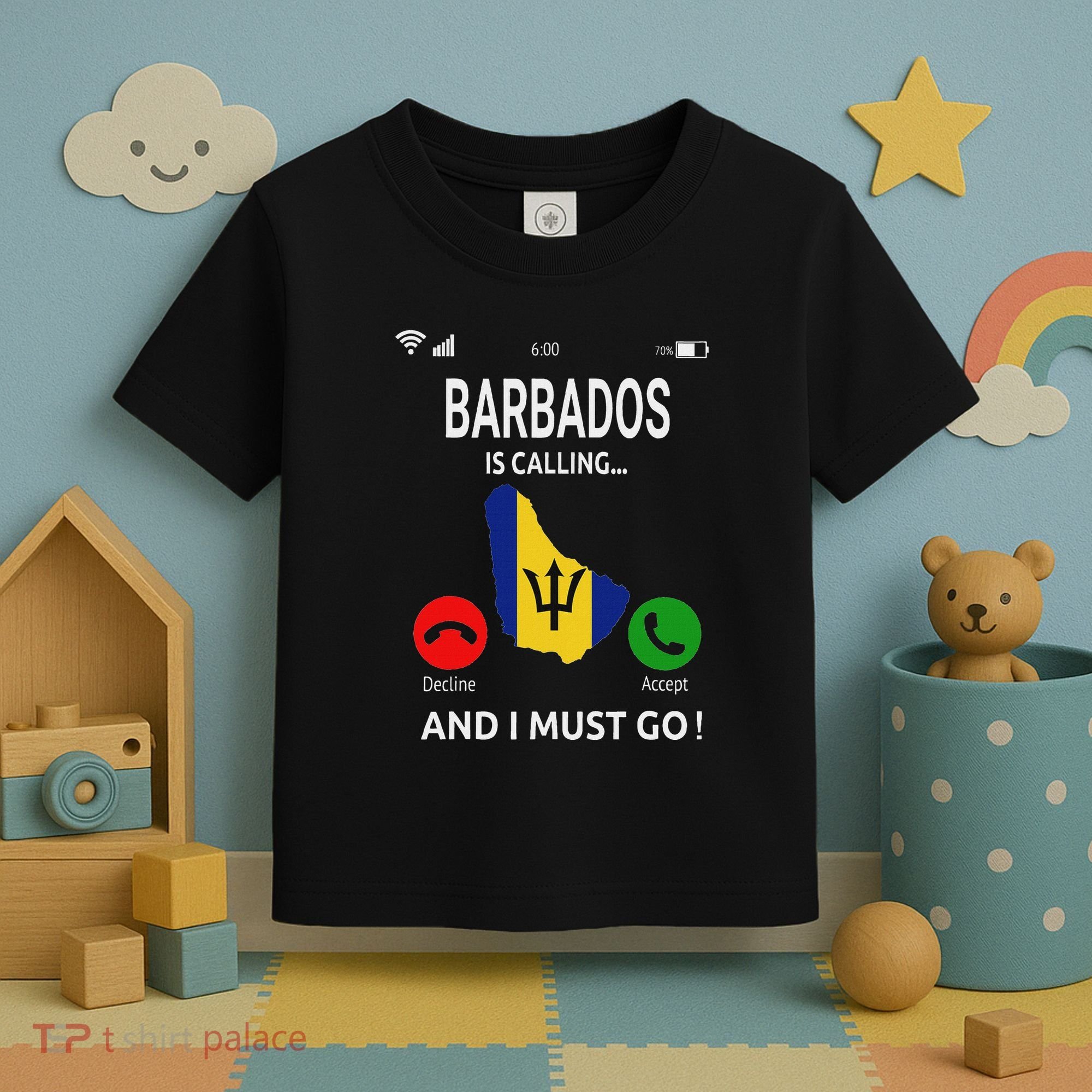 Barbados Is Calling Barbados Flag Vacation Barbados Toddler T-Shirt
