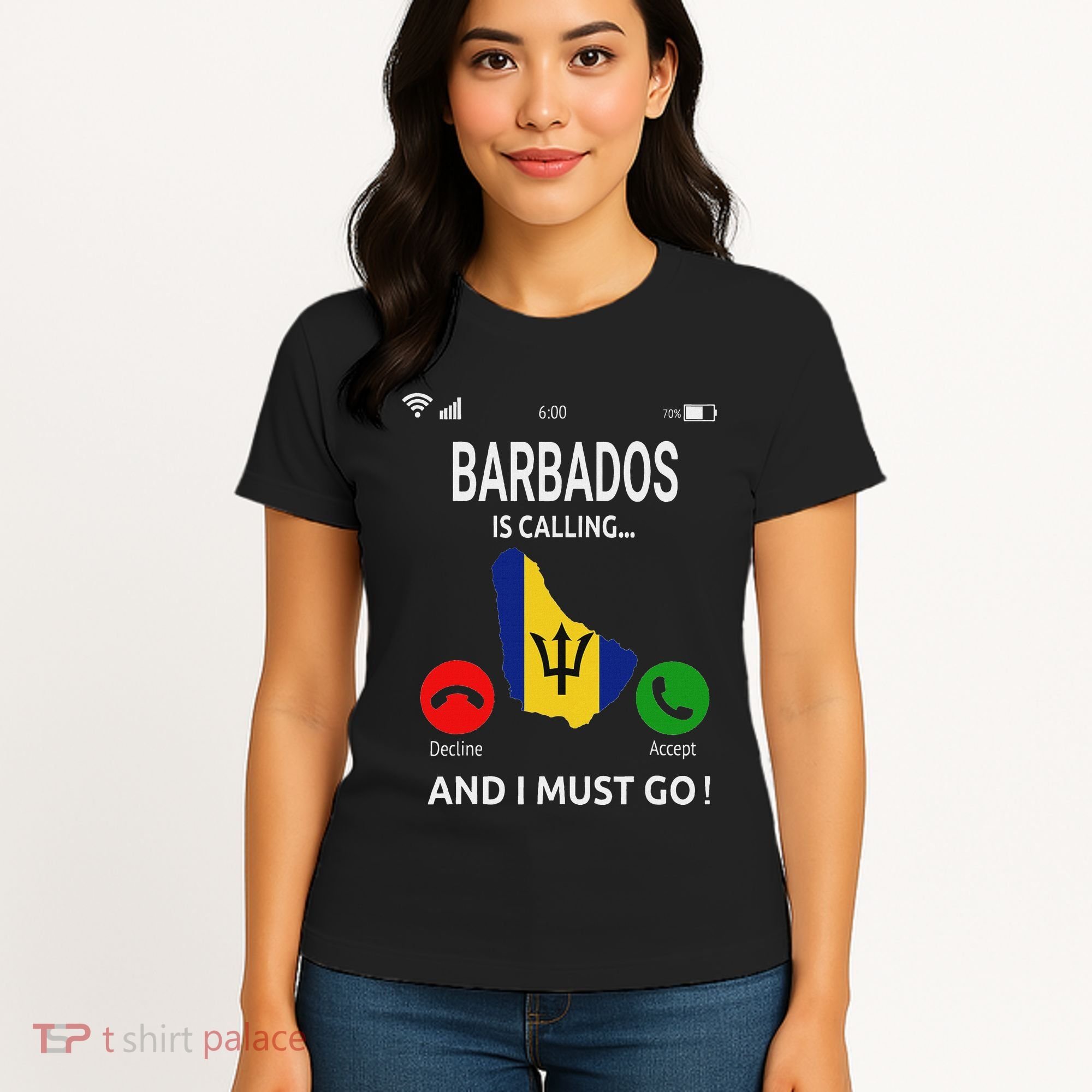 Barbados Is Calling Barbados Flag Vacation Barbados Women's T-Shirt