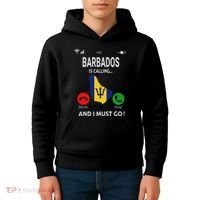 Barbados Is Calling Barbados Flag Vacation Barbados Kids Hoodie thumb 4
