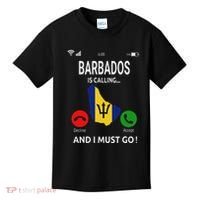 Barbados Is Calling Barbados Flag Vacation Barbados Kids T-Shirt thumb 0