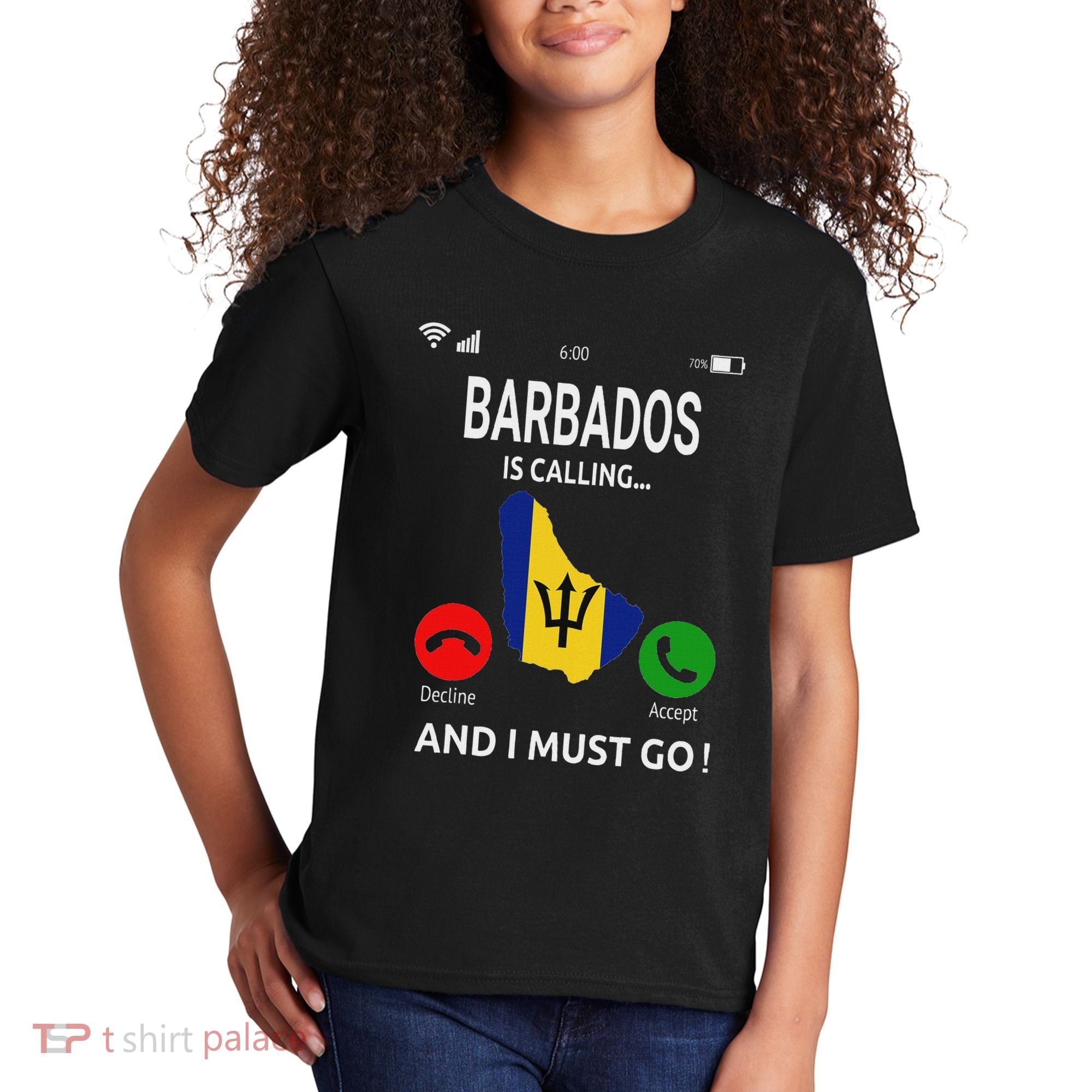 Barbados Is Calling Barbados Flag Vacation Barbados Kids T-Shirt