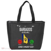 Barbados Is Calling Barbados Flag Vacation Barbados Tote Bag thumb 0