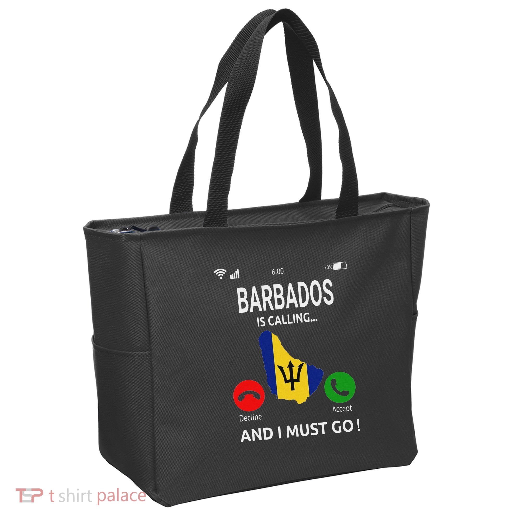Barbados Is Calling Barbados Flag Vacation Barbados Tote Bag