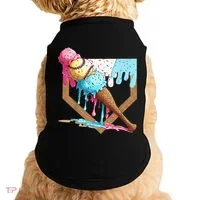 Baseball Ice Cream Dripping Drip Doggie Tank thumb 0