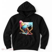 Baseball Ice Cream Dripping Drip Hoodie thumb 0