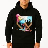 Baseball Ice Cream Dripping Drip Hoodie thumb 2