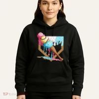 Baseball Ice Cream Dripping Drip Hoodie thumb 5