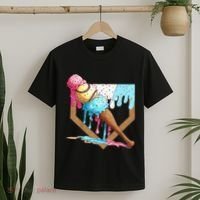 Baseball Ice Cream Dripping Drip T-Shirt thumb 2
