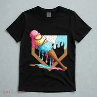 Baseball Ice Cream Dripping Drip T-Shirt thumb 5