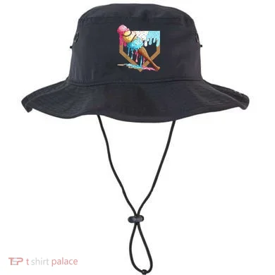 Baseball Ice Cream Dripping Drip Bucket Hat