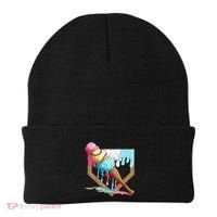 Baseball Ice Cream Dripping Drip Beanie thumb 0