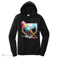 Baseball Ice Cream Dripping Drip Women's Hoodie thumb 0