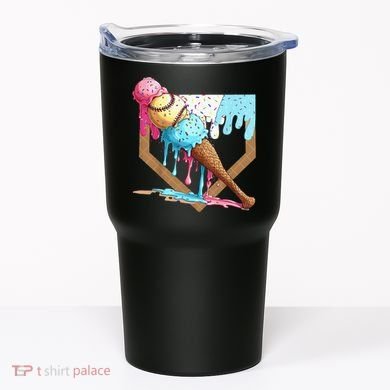 Baseball Ice Cream Dripping Drip Tumbler
