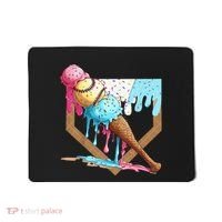 Baseball Ice Cream Dripping Drip Mousepad thumb 0