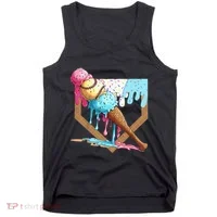 Baseball Ice Cream Dripping Drip Tank Top thumb 0