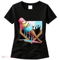 Baseball Ice Cream Dripping Drip Women's T-Shirt thumb 0