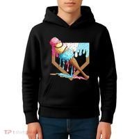 Baseball Ice Cream Dripping Drip Kids Hoodie thumb 4