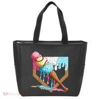 Baseball Ice Cream Dripping Drip Tote Bag thumb 0