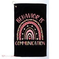 Behavior Is Communication Special Education Sped Teacher Gift Golf Towel thumb 0