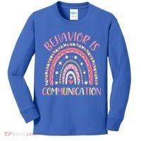 Behavior Is Communication Special Education Sped Teacher Gift Kids Long Sleeve Shirt thumb 0
