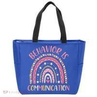 Behavior Is Communication Special Education Sped Teacher Gift Tote Bag thumb 0