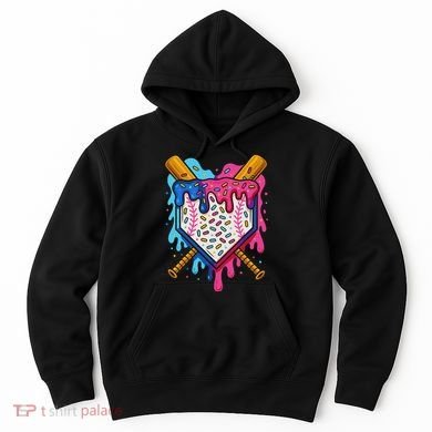 Baseball Ice Cream Drip Baseball Hoodie
