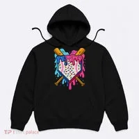 Baseball Ice Cream Drip Baseball Hoodie thumb 0