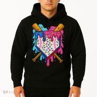 Baseball Ice Cream Drip Baseball Hoodie thumb 2