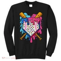 Baseball Ice Cream Drip Baseball Sweatshirt thumb 0
