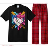 Baseball Ice Cream Drip Baseball Pajama Set thumb 0