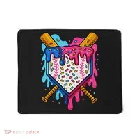 Baseball Ice Cream Drip Baseball Mousepad thumb 0