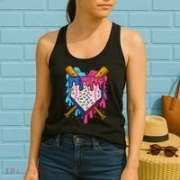 Baseball Ice Cream Drip Baseball Women's Tank Top thumb 2