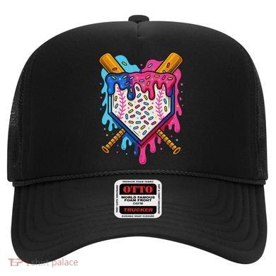 Baseball Ice Cream Drip Baseball Hat