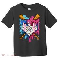 Baseball Ice Cream Drip Baseball Toddler T-Shirt thumb 0