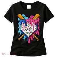 Baseball Ice Cream Drip Baseball Women's T-Shirt thumb 0