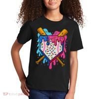 Baseball Ice Cream Drip Baseball Kids T-Shirt thumb 2