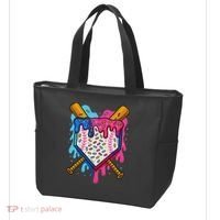 Baseball Ice Cream Drip Baseball Tote Bag thumb 3