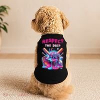 Baseball Ice Cream Drip Respect The Drip Gift Doggie Tank thumb 2