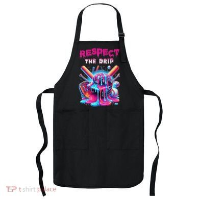 Baseball Ice Cream Drip Respect The Drip Gift Apron