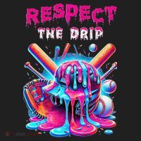 Baseball Ice Cream Drip Respect The Drip Gift Tumbler thumb 3