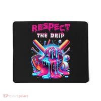 Baseball Ice Cream Drip Respect The Drip Gift Mousepad thumb 0