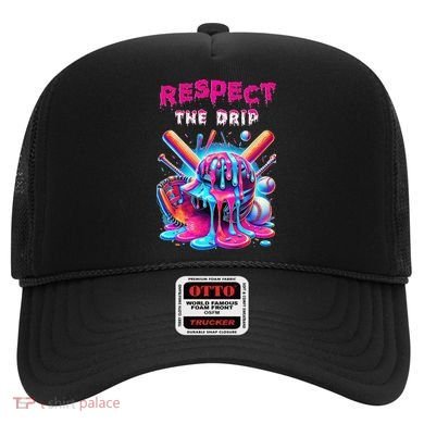 Baseball Ice Cream Drip Respect The Drip Gift Hat