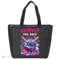 Baseball Ice Cream Drip Respect The Drip Gift Tote Bag thumb 0