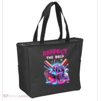 Baseball Ice Cream Drip Respect The Drip Gift Tote Bag thumb 2