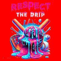 Baseball Ice Cream Drip Respect The Drip Gift Santa Hat thumb 1