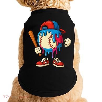 Baseball Ice Cream Drip Sport Game Day Gift Doggie Tank